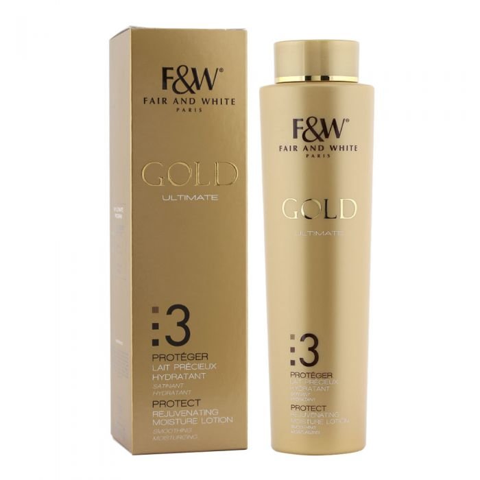 Fair & White Gold Ultimate 3 Protect Rejuvenating Moisture Lotion 500ml