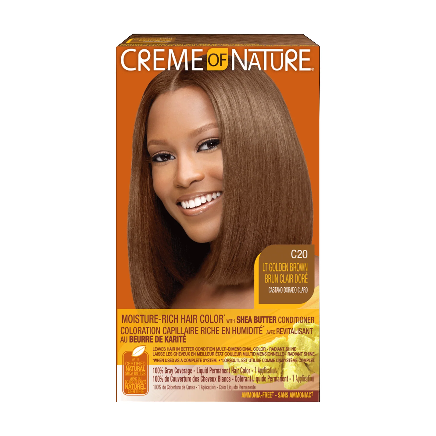 Creme Of Nature Liquid Permanent Hair Color LT Golden Blonde C20