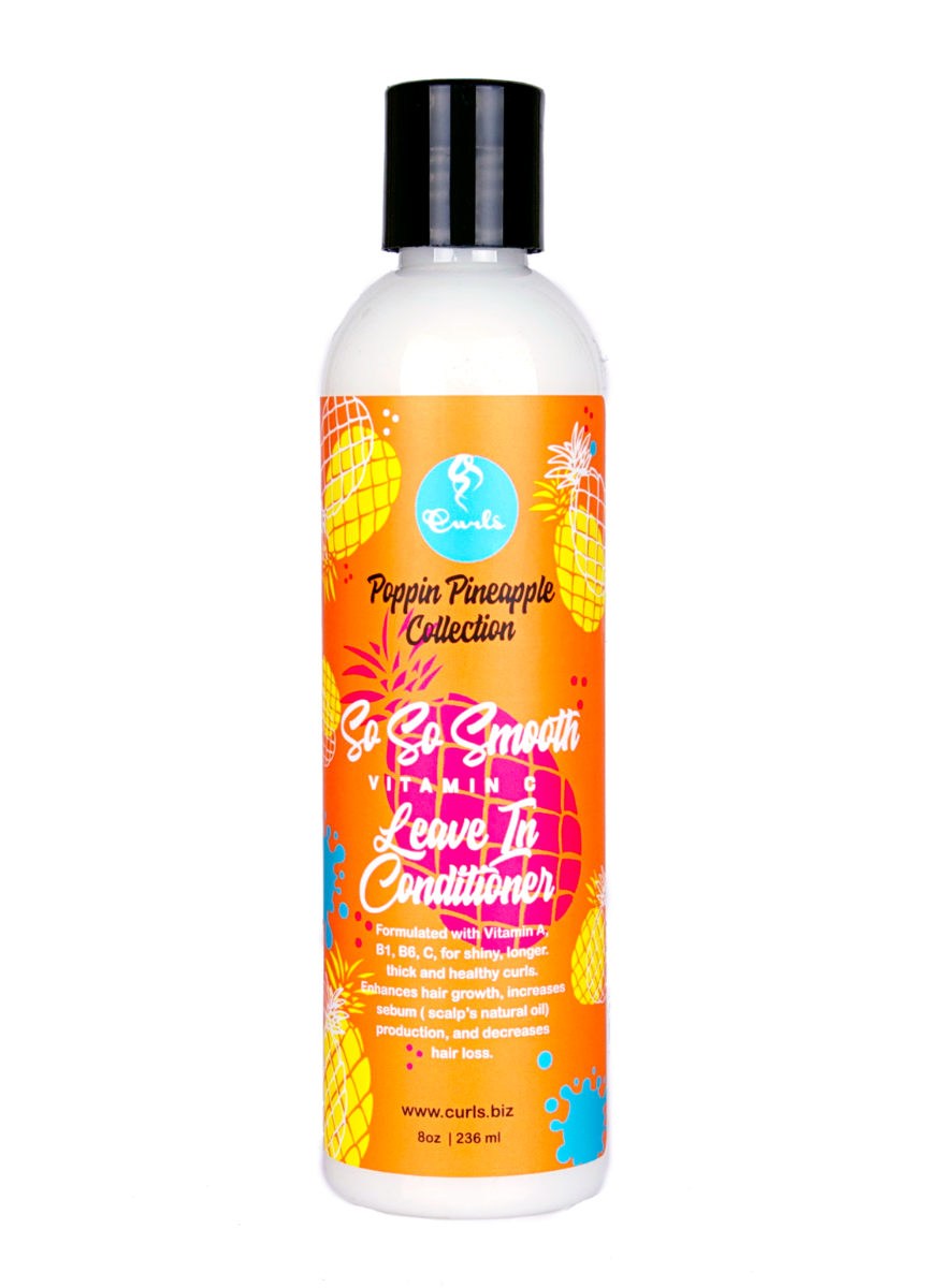 Curls Poppin Pineapple So So Smooth Leave In Conditioner 8oz 236ml