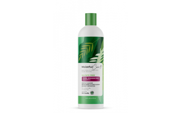 Moistful Curl Sulfate Free Curl Enhancing Shampoo 16oz 473ml