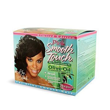 Pink Smooth Touch Olive Oil Relaxer Regular Kit
