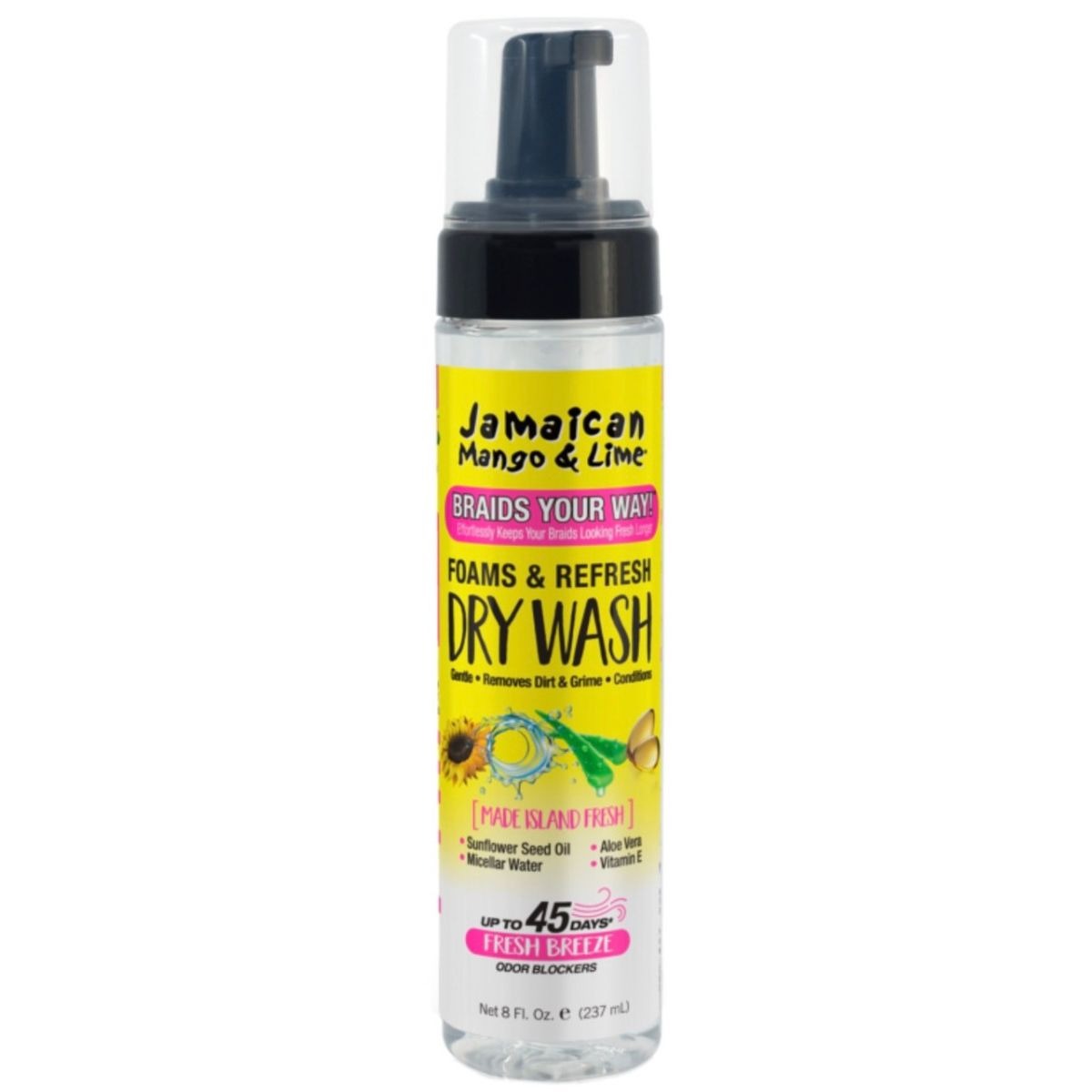 Jamaican Mango & Lime Foam Refresh Dry Wash 237ml 8oz