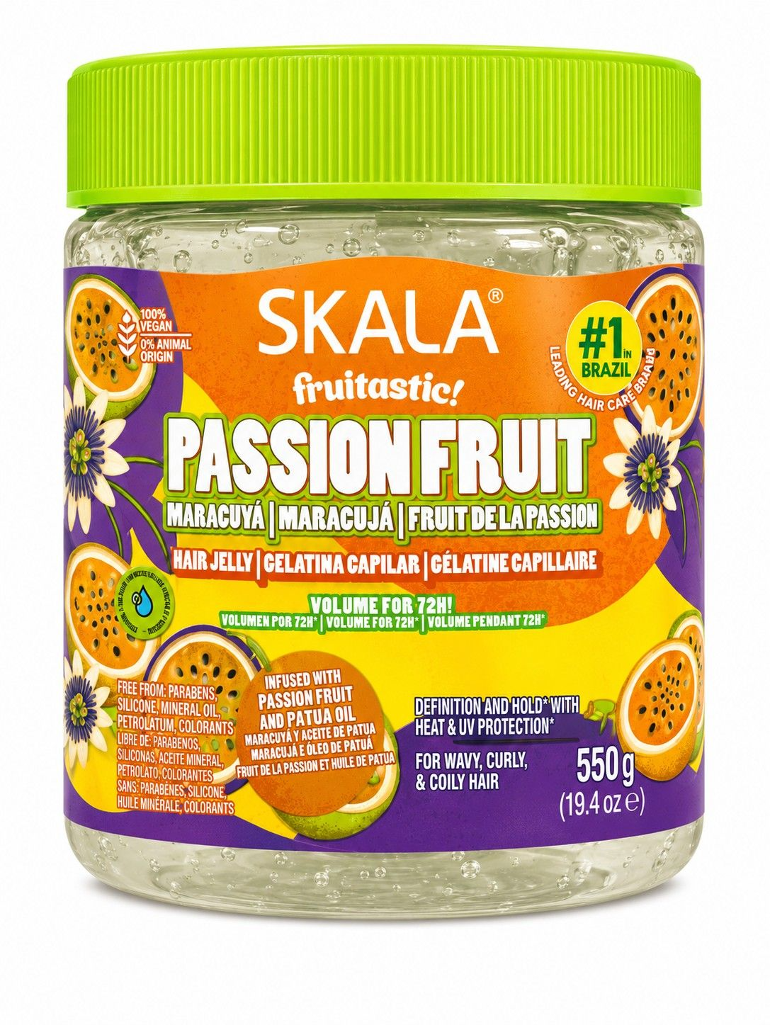Skala Fruitastic Passion Fruit Hair Jelly Gelatina 19.4oz 550gr